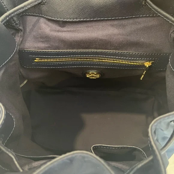 Tory Burch Blue Backpack with Gold Hardware - Picture 4 of 4